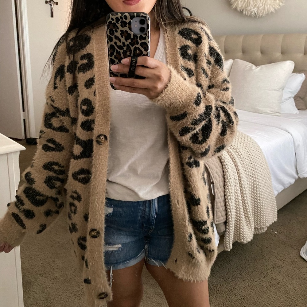 *SOLD* Leopard Print Cardigan